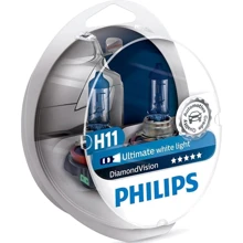 Лампа галогенная Philips H11 Diamond Vision, 5000K, 2шт/блистер 12362DVS2: Производитель Philips