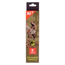 Олівці кольорові Yes 6 кольорів Jurassic World хакі (290728): Тип Цветные