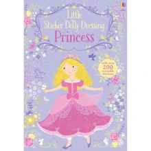 Little Sticker Dolly Dressing Princess / Книга з наклейками Принцеси: Виробник Usborne