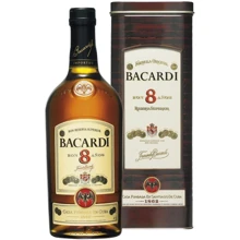 Ром Bacardi 8 Years Old 1л 40% gift box (PLK5010677105125): Объем, л 1