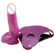Страпон TLC Bree Olson Glitter Glam Strap-On Harness and Dong, 13x4.1 см: Для кого Для женщин