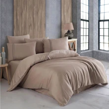 Комплект постільної білизни HOBBY Silk Modal шовк-модал Євро Капучіно (606556_2,0): Матеріал шелк, модал