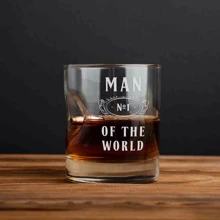 Стакан BeriDari с пулей "Man №1 of the world" для виски 300 мл: Производитель BeriDari