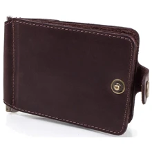 Мужской зажим для денег DNK Leather коричневый (DNK-Clamp-trifle-Hcol-F): Пол Мужской