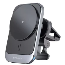 Держатель Proove Car Holder Wireless Charger Square Magnetic PRO 15W Metal Gray: Производитель Proove