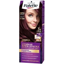 Palette Крем-краска для волос Интенсивный цвет 4-89 (RFE3) Баклажан 110 ml: Пол Для женщин