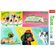 Пазли Trefl Neon Color Line Неонові малюнки: Смішні песики 1000 елементів: Виробник Trefl