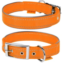Ошейник Collar Dog Extreme из нейлона со светоотражающей вставкой двойной оранжевый 40 мм 46-58 см (64484): Производитель Collar