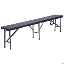Лавочка складная AMF Джили пластик Rattan Black (514747): Вид Лавка