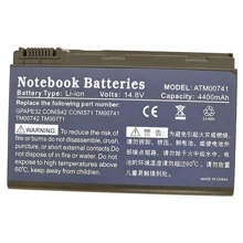 Батарея для ноутбука Acer TM00742 Extensa 5210 14.8V Black 4400mAh OEM: Емкость, мАч 4400