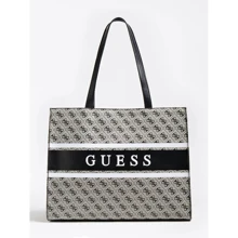 Жіноча сумка тоут Guess Monique Tote темно-сіра (HWJY7894230-COA): Стать жіночий