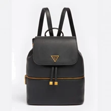 Женский рюкзак Guess Helaina Flap Backpack черный (HWVB8403320-BLA): Пол Женский