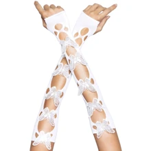 Митенки Leg Avenue Butterfly applique arm warmers White: Для кого Для женщин