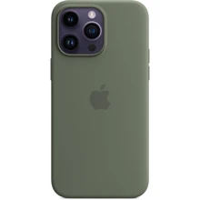 Чехол для iPhone Apple Silicone Case with MagSafe Olive (MQUN3) for iPhone 14 Pro Max: Цвет зеленый