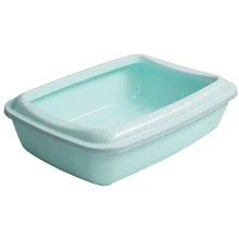 Туалет для котов AnimAll CNR-106 с лопаткой 50х37х13.5 см мятный (164150): Вид Открытый