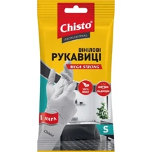 Перчатки Chisto виниловые размер S 1 пара (4823098413363): Вид Сверхпрочные