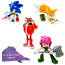 Набір ігрових фігурок Sonic Prime Пригоди Емі 5 фігурок 6.5 см (SON2040C): Тип Набор игровых фигурок