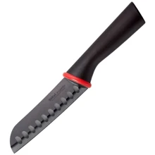 Ніж сантоку Tefal Ingenio Ceramic Black з чохлом 13см (K1520414): Лезо Камені з карбіду та кераміки