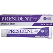 President Defense Зубная паста 75 ml: Назначение Свежесть дыхания, Антибактериальное