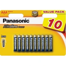Panasonic AAA LR03 Alkaline Power 10шт (LR03REB/10BW): undefined undefined