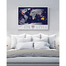 Скретч карта світу Travel Map Holiday Lagoon World (англ) (тубус): Виробник 1DEA.me