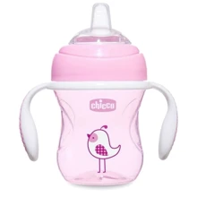 Поильник-непроливайка Chicco Transition Cup 200 мл розовый (06911.10): Производитель Chicco