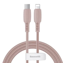Кабель Baseus Cable USB-C to Lightning Colorful 18W 1.2m Pink (CATLDC-04): Тип USB-C - Lightning