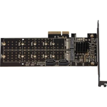 Frime PCI-E x4 to 2x M.2 (B Key) + 2x Sata 88SE9215 (ECF-PCIEtoSSD012.LP): Тип Плата расширения