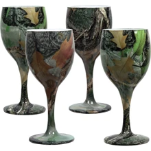 Келих Riversedge Camo Wine Glasses для вина листя, 4 шт. 235 мл (1835.01.00): Призначення Для вина
