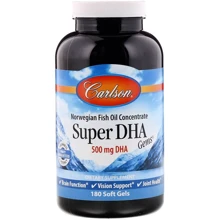 Carlson Labs Super-DHA Gems 500 mg Риб'ячий жир 180 капсул: Тип Омега 3