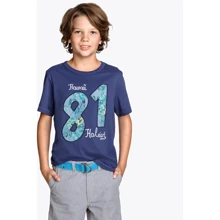 Футболка H&M 2693781 134-140 см синяя: Тип Футболки