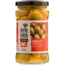 Оливки Terra Creta зеленые фаршированные перцем 315 мл (5200101807163): Объем 315 мл