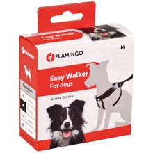 Тренировочная шлейка Flamingo Easy Walker для собак нейлон M 31-39 см черная: Производитель Flamingo