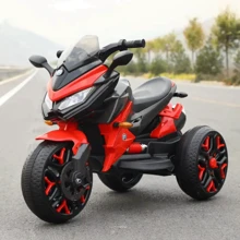 Трёхколёсный мотоцикл Kidsauto Sport Bike 12V красный: Вид мотоцикл