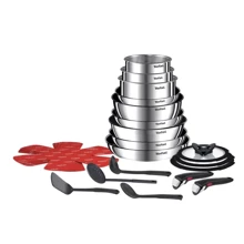 Набор посуды Tefal Ingenio Emotion 22 предмета (L897SM74): Материал корпуса нержавеющая cталь