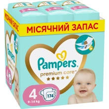 Подгузники Pampers Premium Care Размер 4 (9-14 кг) 174 шт (8006540855935): Тип Подгузники