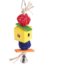 Игрушка для попугаев Flamingo Papyr Parakeet Toy Cube Small 7.5х5х24 см: undefined undefined