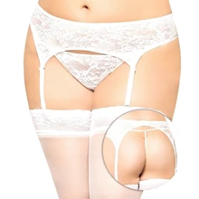 Пояс для чулок SoftLine - Garterbelt 3316, Plus Size, XL (white): Для кого Для женщин