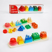 Сортер 4FUN Game Club Wood геометричні фігури (27189): Тип сортер