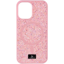 Чехол для iPhone Bling World Rock Diamond with MagSafe Pink for iPhone 16: Цвет розовый