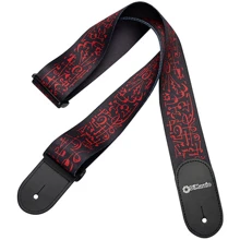 Гитарный ремень DIMARZIO DD3143 STEVE VAI w/Leather Ends - Art (Black): Производитель DIMARZIO