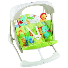 Детское кресло-качалка Fisher-Price Тропичные друзья с технологией Smart укачивания (CCN92): Тип кресло-качалка