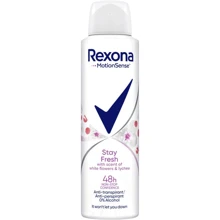 Rexona Motion Sense Stay Fresh White Flowers & Lychee Антиперспирант-спрей Свежесть белых цветов и личи 150 ml: Назначение От запаха
