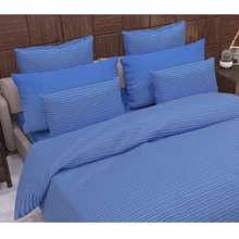 Комплект наволочок SoundSleep Stripe Navy Blue сатин-страйп 70х70см 2шт (93165907): Тип наволочка
