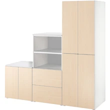 Стеллаж ІКЕА SMÅSTAD / PLATSA 180х57х181 см береза (994.876.34): undefined undefined