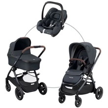 Візок універсальний 3 в 1 Maxi-Cosi Adorra2 Essential Graphite (1932750300): Тип коляски Универсальная коляска (3-в-1)