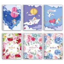 Комплект блокнотов "spring mood" А5 145х200, пластиковая полноцветная обложка, боковая металическая спираль, 6 штук (E21952): undefined undefined