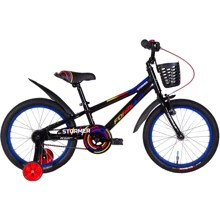 Велосипед 18" Formula STORMER 2022 (черный с красным и желтым): Тип 2х колесный велосипед