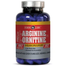 Аминокислота для спорта Form Labs L-Arginine and L-Ornithine 180 caps: Вкус Без вкуса