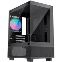 Корпус 1stPlayer Mi2-A-2F2R(AP)-1F2(AP)-BK Black: Форм-фактор материнской платы MicroATX/Mini-ITX